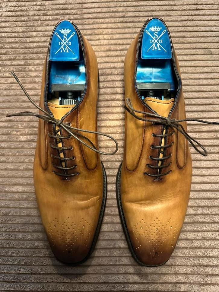 Sutor Mantellassi veterschoen mt 43.5 (9.5). EUR 149,-, Kleding | Heren, Schoenen, Gedragen, Veterschoenen, Bruin, Verzenden