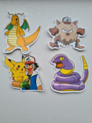 POKEMON STICKERS 4 stuks beschikbaar voor biedingen