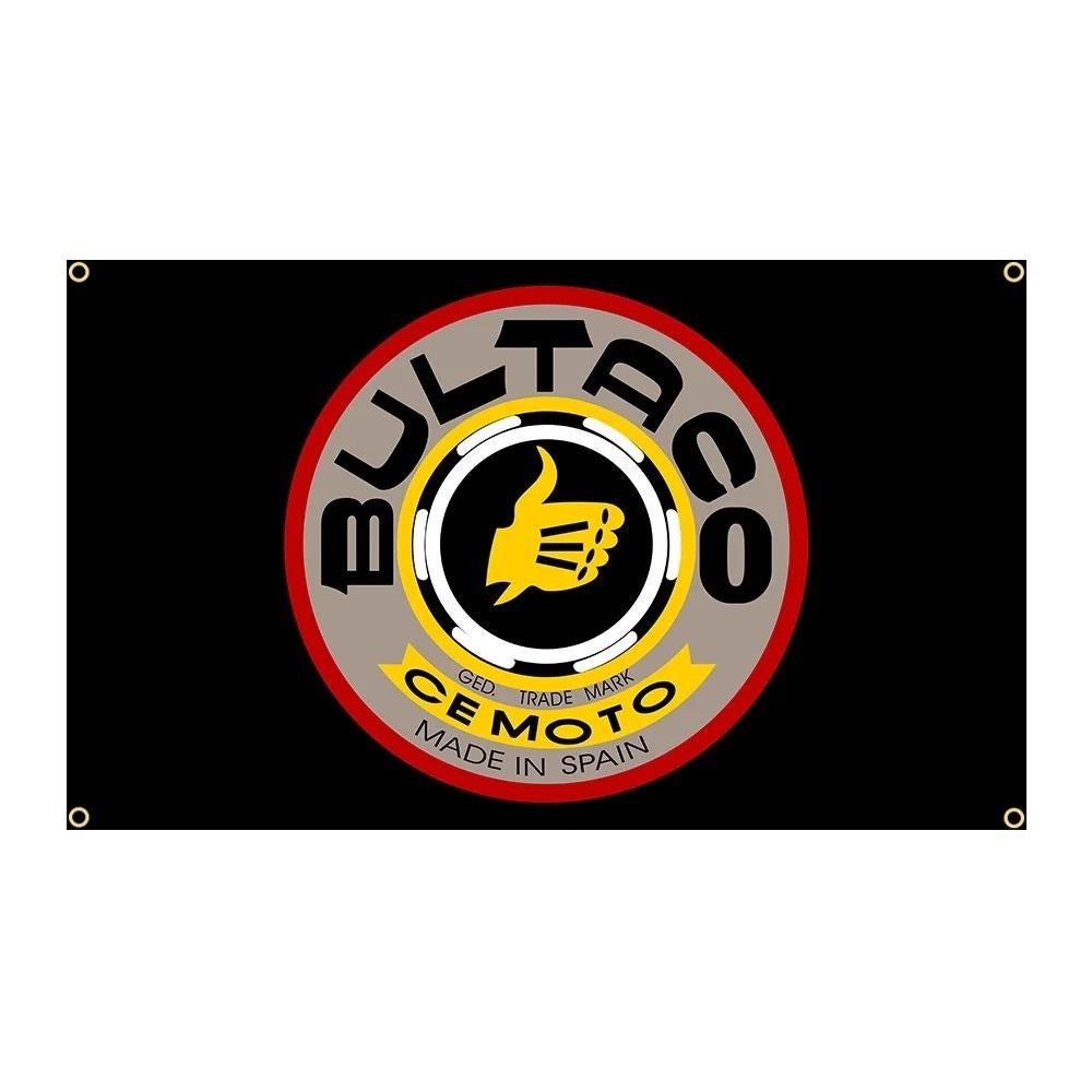 Grote vlaggen Bultaco Cemoto (150x90cm), Ophalen of Verzenden, Nieuw