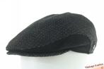 Vintage platte pet Wegener donker grijs met oorwarmer 55-56, Wegener, Ophalen of Verzenden, Gedragen, Pet