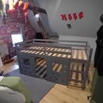 Halfhoogslaper (incl matras 90x200), Kinderen en Baby's, Kinderkamer | Stapelbedden en Hoogslapers, Ophalen, Gebruikt, Halfhoogslaper