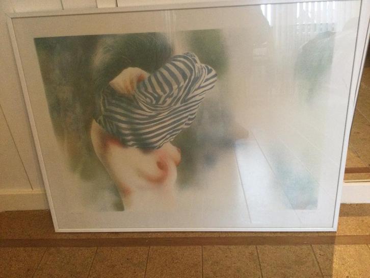 Grote, ingelijste zeefdruk - Hans van Horck - Abandon 1, Antiek en Kunst, Kunst | Litho's en Zeefdrukken, Ophalen