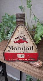 Olieblik Gargoyle Mobiloil "D" van de Vacuum Oil Company️⛽️, Verzamelen, Gebruikt, ., ., .
