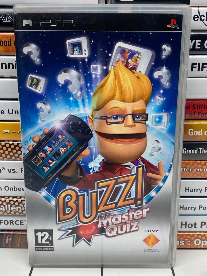 Buzz! Master Quiz - PSP PlayStation Portable Game - Compleet, Spelcomputers en Games, Games | Sony PlayStation 3, Zo goed als nieuw