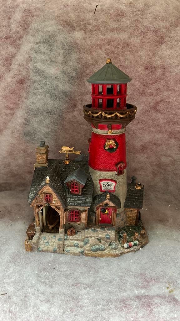 Lemax fisherman’s cove lighthouse, Diversen, Kerst, Gebruikt, Ophalen of Verzenden