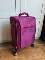 IT Luggage koffer paars (cabin size), Ophalen, Uitschuifbare handgreep, 50 tot 60 cm, Zo goed als nieuw
