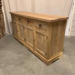 Dressoir - 4 deuren - teakhout - 180 cm - TTM Wonen, 150 tot 200 cm, Teakhout, Nieuw, Landelijk