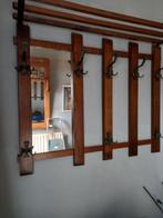Eiken kapstok met spiegel - 90cm breed, Huis en Inrichting, Woonaccessoires | Kapstokken, Ophalen of Verzenden, Gebruikt, Hout