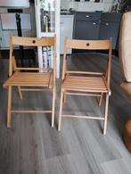 2 klapstoelen, Huis en Inrichting, Stoelen, Ophalen, Gebruikt