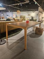 Harvink eiken eettafel 220x100 splinter, Ophalen, Eikenhout, 200 cm of meer, 50 tot 100 cm