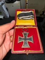 IJzeren kruis tweede klasse. Met lint in doosje, Ophalen of Verzenden, Landmacht, Duitsland, Lintje, Medaille of Wings