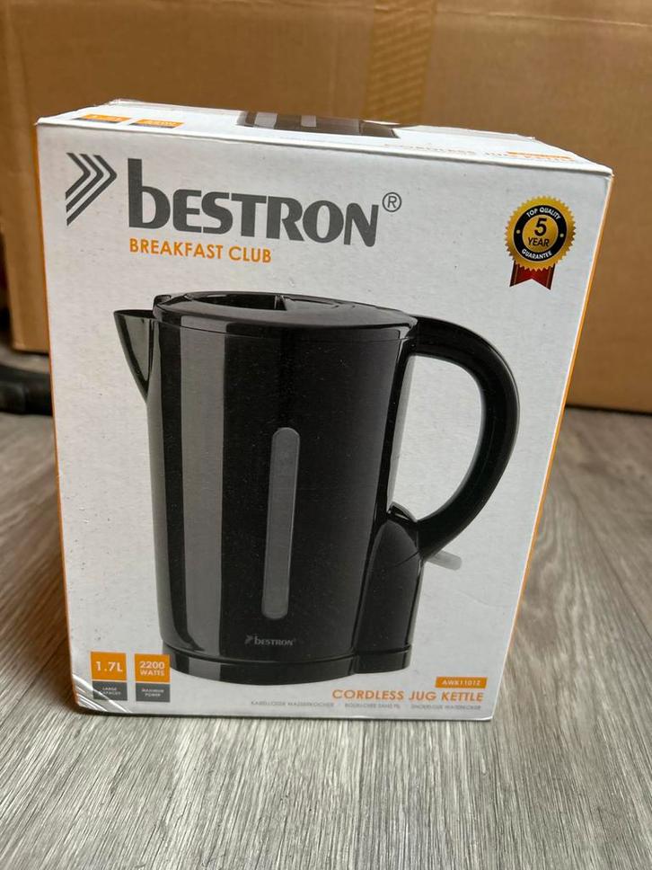 Bestron Waterkoker - Snel en gemakkelijk water koken!, Witgoed en Apparatuur, Waterkokers, Nieuw, 1 tot 2 liter, Draadloos, Ophalen of Verzenden