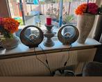 Full moon tafellamp €20 per stuk, 2 voor €35, Huis en Inrichting, Lampen | Tafellampen, Ophalen, Zo goed als nieuw, Metaal, Minder dan 50 cm