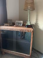 Vitrinekast, Huis en Inrichting, Tafels | Sidetables, Ophalen, Gebruikt, 25 tot 50 cm, Rond