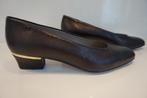 PAOLO MICELLI instappers lage pumps zwart goud leer mt 39 40, Pumps, Zwart, Ophalen of Verzenden, Zo goed als nieuw