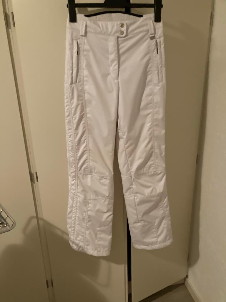 Witte skibroek dames - Maat M, 1 dag gedragen, Kleding | Dames, Wintersportkleding, Ophalen, Zo goed als nieuw, Maat 38/40 (M)