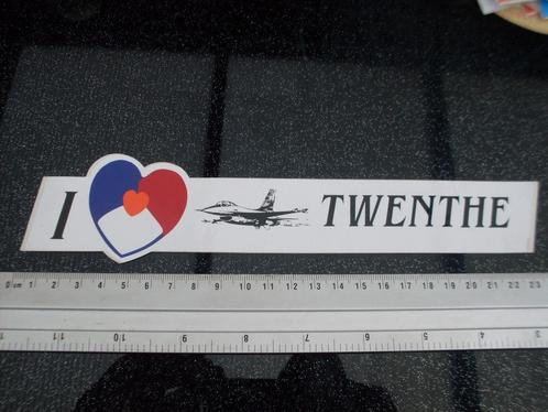 sticker I love vliegbasis twenthe vliegtuig airplane leger, Verzamelen, Stickers, Zo goed als nieuw, Bedrijf of Vereniging, Verzenden