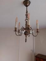 Mooie messing kroonluchter met 5 armen, Huis en Inrichting, Ophalen, Gebruikt, Metaal, Klassiek