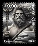 Portugal 2025 Poseidon Mythologie Crypto - NFT kleur Grijs, Verzenden, Portugal, Postfris