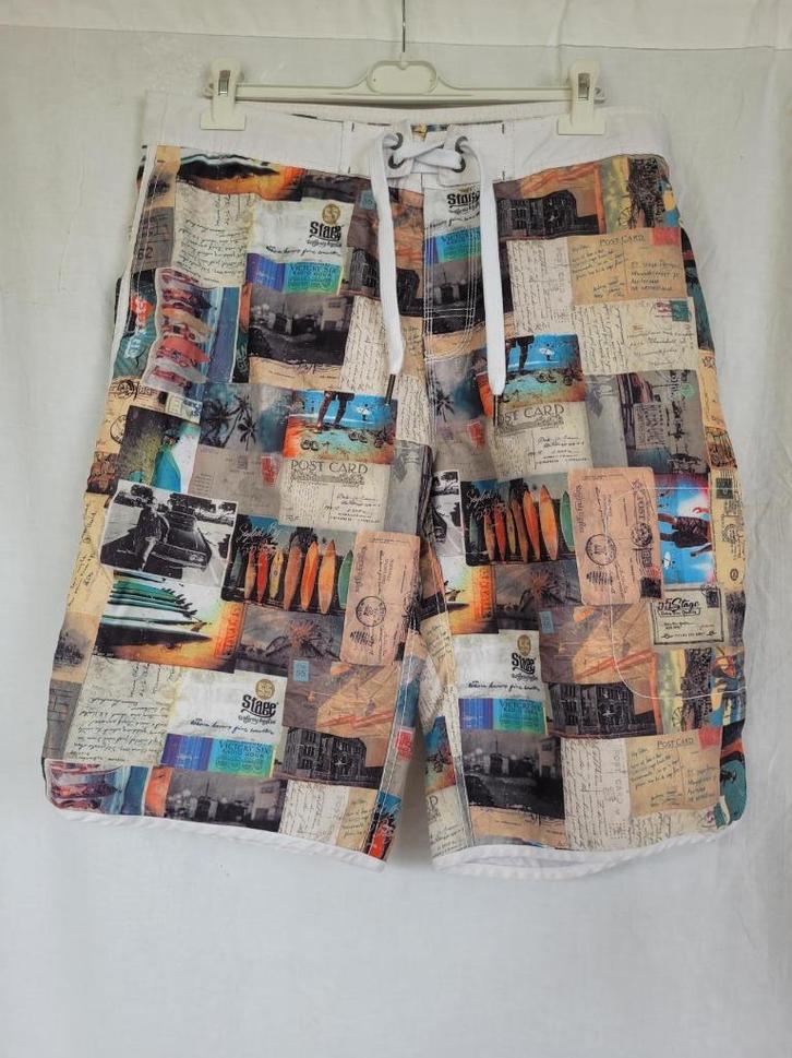 Stoere heren zwemshort mt L/XL merk 55 Stage, Kleding | Heren, Badmode en Zwemkleding, Zwemshort, Maat 52/54 (L), Wit, Ophalen of Verzenden