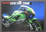 Folder Kawasaki ZXR750-J1 + ZXR750R-K1 - 1991 (Engels), Motoren, Handleidingen en Instructieboekjes, Verzenden, Kawasaki
