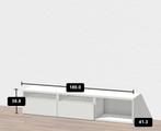 Ikea Besta Meubel Wit Basic, Gebruikt, Ophalen of Verzenden