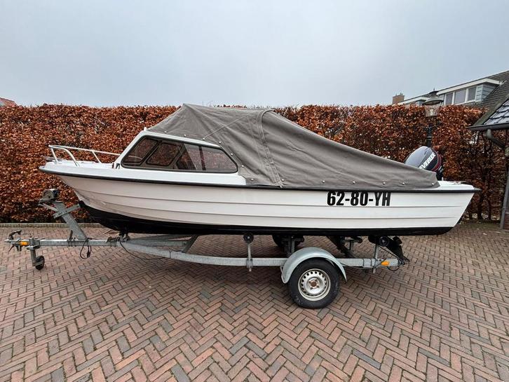 Rana 17 | 50 pk Evinrude | Complete (vis)boot | Hydrauliek |, Watersport en Boten, Speedboten, Gebruikt, 3 tot 6 meter, Benzine