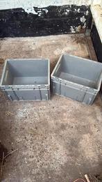 Grijze stapelkratten 39,5 x 30 x 27, Ophalen, Gebruikt, Minder dan 35 cm, Minder dan 50 cm