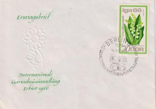DDR 013 1966 Int. Bloemen EXPO, Postzegels en Munten, Postzegels | Eerstedagenveloppen, Onbeschreven, Europa, Ophalen of Verzenden
