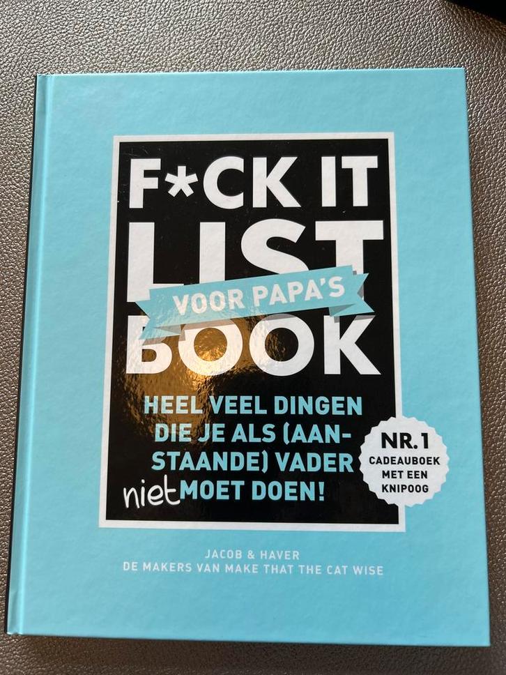 F*ck It List Book voor Papa's, Boeken, Humor, Nieuw, Anekdotes en Observaties, Ophalen of Verzenden