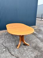 Vintage eettafel rond uitschuifbaar, Ophalen, Gebruikt, G, 50 tot 100 cm