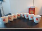 Douwe egberts 8 mokken, Huis en Inrichting, Ophalen of Verzenden, Zo goed als nieuw, Overige stijlen, Kop(pen) en/of Schotel(s)