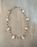 Handgemaakte schelpen en parel ketting, Ophalen of Verzenden, Zo goed als nieuw, Overige materialen