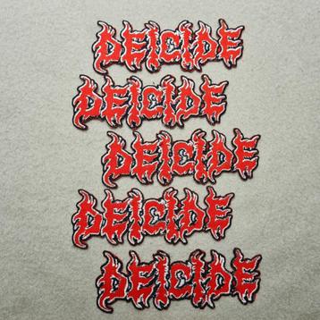 Deicide - setje van 5 mooie geborduurde patches . Nieuw beschikbaar voor biedingen