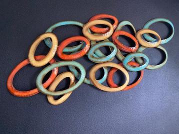 Nieuwe 3D Wand Decoratie van Metaal 113x49x4 cm beschikbaar voor biedingen