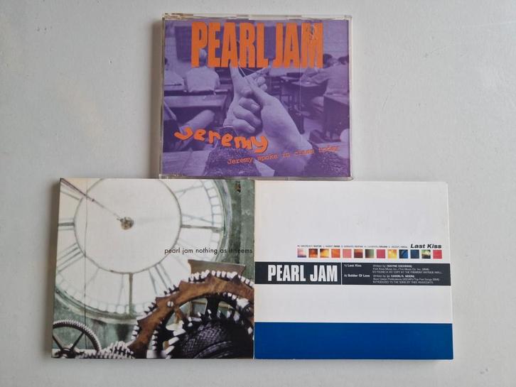 3x Pearl Jam cd-singles [Rock/Alternatief/Grunge], Cd's en Dvd's, Cd Singles, Zo goed als nieuw, Rock en Metal, 2 t/m 5 singles