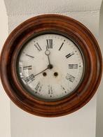 Antieke school-stationsklok, Junghans, circa 1890-1910, Antiek en Kunst, Antiek | Klokken, Ophalen