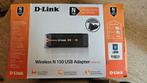 D-Link Wireless N 150 USB WiFi Adapter DWA-125, Ophalen of Verzenden, Gebruikt, Extern, D-Link