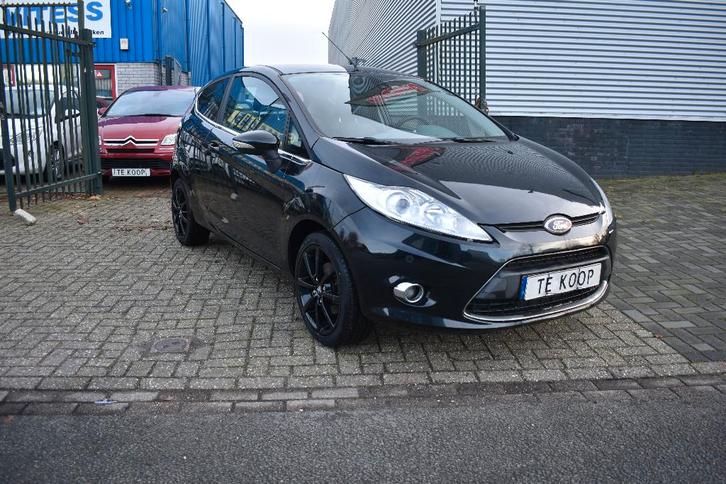 Ford Fiësta 1.25 60KW 3DR 2009 Zwart NIEUWE APK VOL OPTIE, Auto's, Ford, Bedrijf, Te koop, Fiësta, Airbags, Boordcomputer, Cruise Control