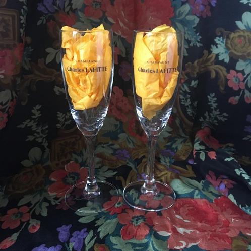 Vintage klein formaat Charles LAFITTE champagne fluit, Verzamelen, Glas en Borrelglaasjes, Zo goed als nieuw, Overige typen, Ophalen of Verzenden