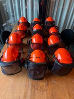 12 Zaaghelmen: Stihl & 3M Peltor hele partij / bouwhelm, Ophalen of Verzenden, Met vizier, Gebruikt