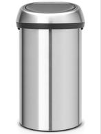 Brabantia Touch Bin Prullenbak - 60 liter - Matt Steel, Huis en Inrichting, Woonaccessoires | Prullenbakken, Ophalen, 50 tot 75 cm