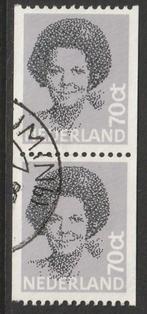 Nederland 1981 1238a Beatrix 70c-paar rol, Gest, Postzegels en Munten, Postzegels | Nederland, Ophalen of Verzenden, Na 1940, Gestempeld