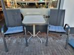 Tuinstoelen met opklaptafel, 5 zitplaatsen, Kunststof, Gebruikt, Ophalen of Verzenden