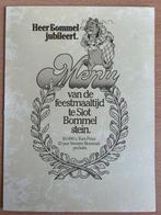 menukaart 10 jaar literaire Bommel pockets, Ophalen of Verzenden, 1980 tot heden