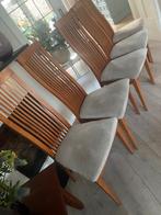 Eetkamerstoelen kersenhout, Huis en Inrichting, Stoelen, Ophalen, Gebruikt, Bruin, Design stijl