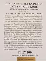 Hendrik Bremmer persfoto Stilleven verzameling Loek Brons, Antiek en Kunst, Verzenden