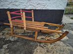 Slee met rugleuning, Ophalen, Rugleuning, Gebruikt, Hout