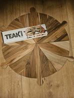 Teakhouten Borrelplank Pizza - 6 Delig - Nieuw, Ophalen, Nieuw