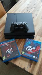 PlayStation 4 met Gran Turismo sports en Gran Turismo 7, Spelcomputers en Games, Ophalen of Verzenden, Zo goed als nieuw, Met 1 controller